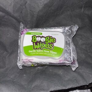 Unscented Saline Nose Wipes - White